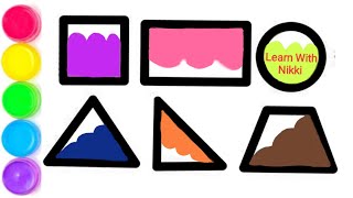 Shapes drawing activity learning video for preschool kids amp toddlers learn to draw different shapes [upl. by Finegan]