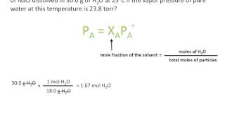 Raoults Law and Vapor Pressure Chemistry Tutorial [upl. by Atsirhcal]