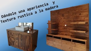 Como pintar muebles de madera en acbados rústicos [upl. by Akcirehs871]