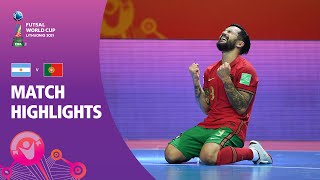 Argentina v Portugal  FIFA Futsal World Cup 2021  Match Highlights [upl. by Regdor24]