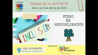 Video de sensibilización sobre la quotInclusión Educativaquot [upl. by Elinad641]