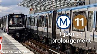 1 jour  1 prolongement – Métro 11 [upl. by Naman645]