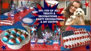 ★ 4th of July Treats Decorations amp Party Decorating Ideas ☆  Jessica Reid [upl. by Ahsieyk]