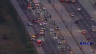 Crashes causing major morning delays Wednesday on Eisenhower Expressway and TriState Tollway [upl. by Siouxie913]