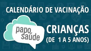 Papo Saúde  Calendário de vacinação crianças de 1 a 5 anos [upl. by Domel]