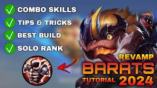 REVAMPED BARATS Tutorial amp Guide 2024 English Combo Skills Best Build Tips amp Tricks  MLBB [upl. by Croix]