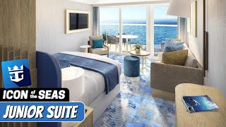 Icon of the Seas  Junior Suite Walkthrough Tour  Royal Caribbean 2024  4k [upl. by Ykcim780]