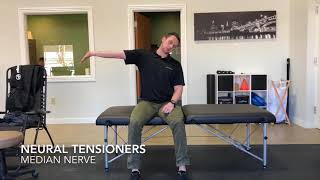 Neural Sliders amp Tensioners  Median Nerve [upl. by Eegnat]