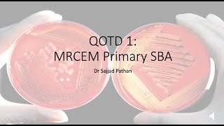 Question of the Day 1 MRCEM Primary [upl. by Denton]