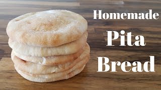 How to Make Homemade Pita Bread  Pita Recipe [upl. by Yuzik]