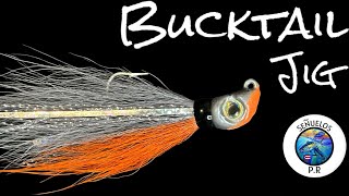 Como hacer plumillas para pescar bucktail Jig [upl. by Ralph]