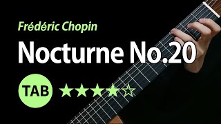 Chopin Nocturne No20  Tab amp Lesson [upl. by Milt]