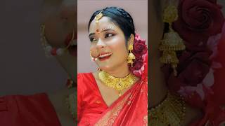 GORGEOUS Bengali Bridal Makeup Tutorial  Step by Step Transformationshorts makeuptutorial [upl. by Anahoj]