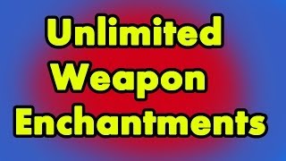 Skyrim Unlimited Weapon Enchantment [upl. by Eylsel]