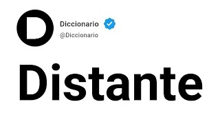 Distante Significado En Español [upl. by Constantin858]