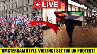 Islamist Activists Threaten Amsterdam Style Violence At UK Protest [upl. by Alithia]