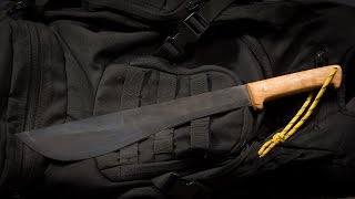 Making a Machete with No Power Tools  Survival Prepper Beginning Blade Makers [upl. by Javed]