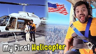 My First Helicopter Ride In America USA 🇺🇸🚁  Dream Came True ❤️  Poora New York Dekh Liya 😍 [upl. by Serra82]