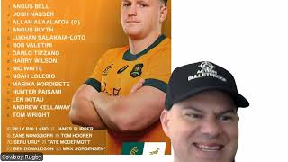 Wallabies squad for the 2nd test against the Springboks in the 2024 Rugby Championship [upl. by Ideih]