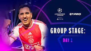 eChampions League  Group Stage  Day 1 [upl. by Baillie]