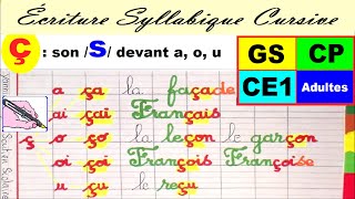 Cahier d’écriture  écrire les mots avec ç  son s  gs cp ce1 ce2 26 [upl. by Sirod990]