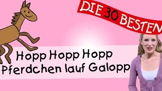 Hopp Hopp Hopp Pferdchen lauf Galopp  Anleitung zum Bewegen  Kinderlieder [upl. by Oilime]