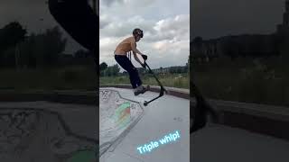 1234 in tailwhips skating scooterng skatepark skateboard fyp foryoupafe tricks [upl. by Anaillil]