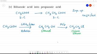 Ethanoic acid into propanoic acid [upl. by Lamak]