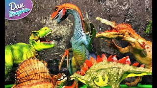 40 Incredible Schleich Dinosaurs Toys Tyrannosaurus Rex Therizinosaurus Baryonyx Dimetrodon [upl. by Orrin]