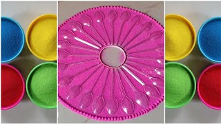 Best rangoli for navratri l colours rangoli designs for relaxing l रंगोली Chaitra Navaratri rangoli [upl. by Kellie]