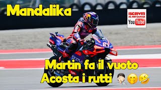 MotoGP 2024 Mandalika Indonesia Martin torna in se Enea Cade Bagnaia ringrazia  ospite Frank 👍🏼 [upl. by Novel]