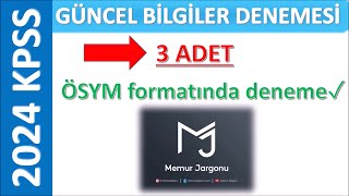 2024 KPSS GÃœNCEL BÄ°LGÄ°LER Ã‡IKABÄ°LECEK SORULAR SINAVDA BURDAN SORU VAR  LÄ°SANSÃ–NLÄ°SANSORTAÃ–ÄRETÄ°M [upl. by Adnak202]