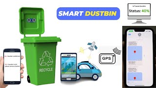 Smart Dustbin With GPS Location  GSM [upl. by Rukna806]