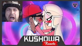 quotKushowa Reacts to Verbalases Cursed 50K Hazbin Hotel AMV In Beloved Memory of John Lugo❤️quot [upl. by Issak647]