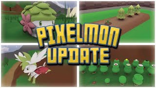 SHAYMIN  NEW APRICORN amp BERRY TREES NEW FEATURE PIXELMON UPDATE TRAILER REVIEW [upl. by Aokek737]