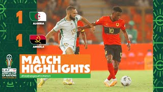 HIGHLIGHTS  Algeria vs Angola  ملخص مباراة الجزائر وانجولا 11 TotalEnergiesAFCON2023 [upl. by Haldan904]