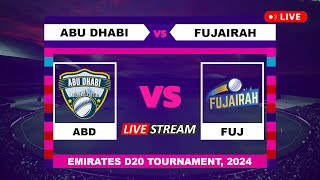 Emirates D20 Tournament Live  Abu Dhabi vs Fujairah Live Cricket Score amp Commentary [upl. by Airelav]