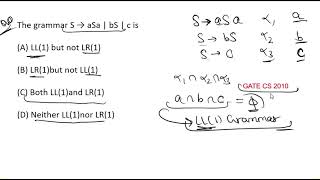 Compiler Design PYQ Gate CS 2010 [upl. by Raila]