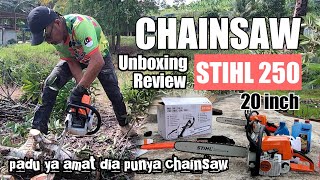 20 inch Chainsaw Stihl MS 250  Unboxing amp Review [upl. by Autrey]