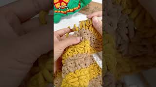 Crocheted blanket Crochet tutorial 뜨개질 담요 뜨개질 튜토리얼 crochet 뜨개질 かぎ針編み [upl. by Aicercal]