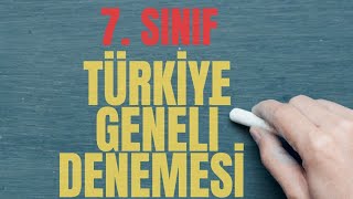 7 SINIF MOZAİK YAYINLARI TÜRKİYE GENELİ2 DENEMESİ [upl. by Drolyag892]