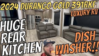 2024 Durango Gold 391RKF  Rear Kitchen RV  Luxury Living on Wheels [upl. by Ahsimak823]