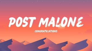 Congratulations  Post Malone Feat Quavo Lyrics [upl. by Behlau]