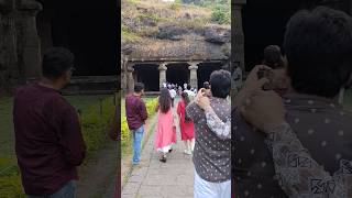 Elephanta Caves in mumbai ☺️☺️ kesariya [upl. by Kcirednek]