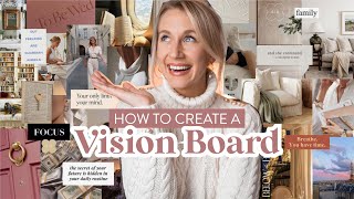 How to Create a Vision Board  Pinterest amp Canva [upl. by Odrarej]