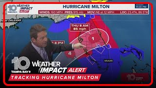 Tracking Milton Hurricane Milton continues at Cat 5 strength as it approaches Florida [upl. by Inanak296]