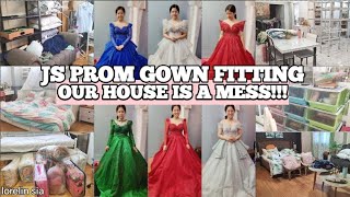 JS Prom Gown Fitting nila Kambal  Our House is a Mess  Holy Week Break  Lorelin Sia [upl. by Gayelord397]