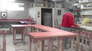 TIME LAPSE VIDEO OF A LAMINATE COUNTERTOP BEING FABED [upl. by Marou]