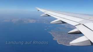 Anflug und Landung auf Rhodos [upl. by Frye136]