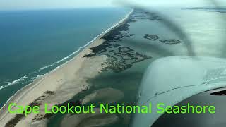 4K  Amazing Aerial View Hatteras Island Ocracoke Island Cape Lookout Seashore Beaufort [upl. by Idell652]